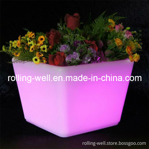 Cubic LED Planter/Lighting Garden Flower Pot/Luminous LED Planter